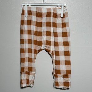 Kate Quinn | Classic Panda Pant | Caramel Gingham | Bamboo | 6-12m | Unisex